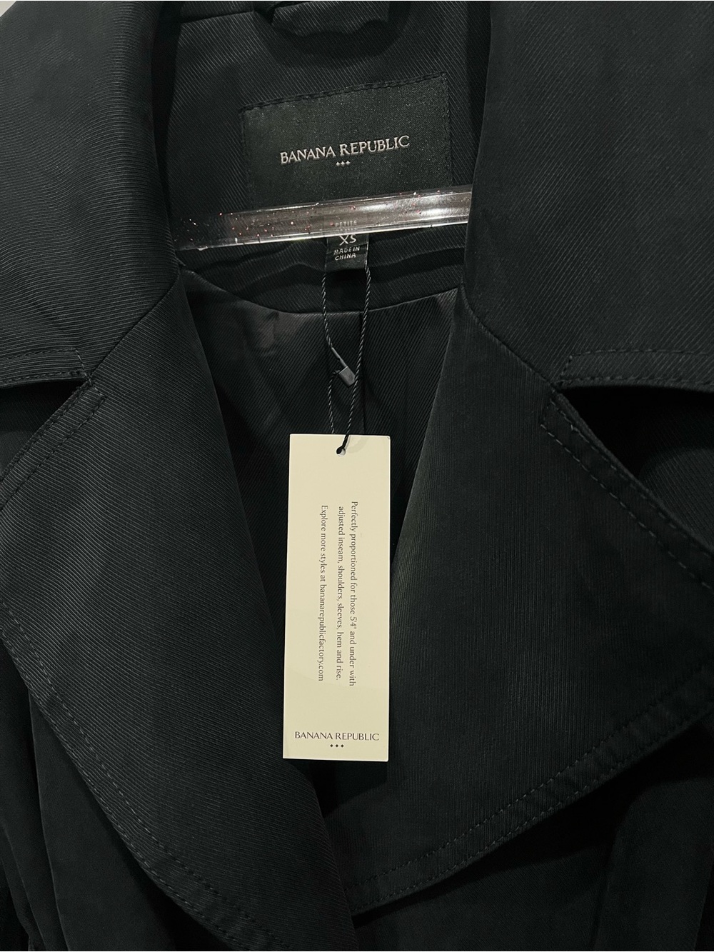 BANANA REPUBLIC SOFT TENCEL TRENCH COAT NWT - Picture 8 of 8